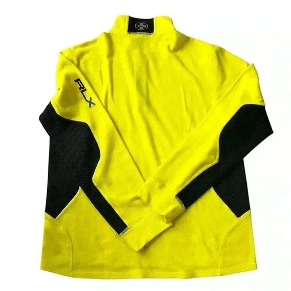 RLX CLS Women Bright Yellow Quarter-Zip Pullover (Size M) $148 - Picture 2 of 7